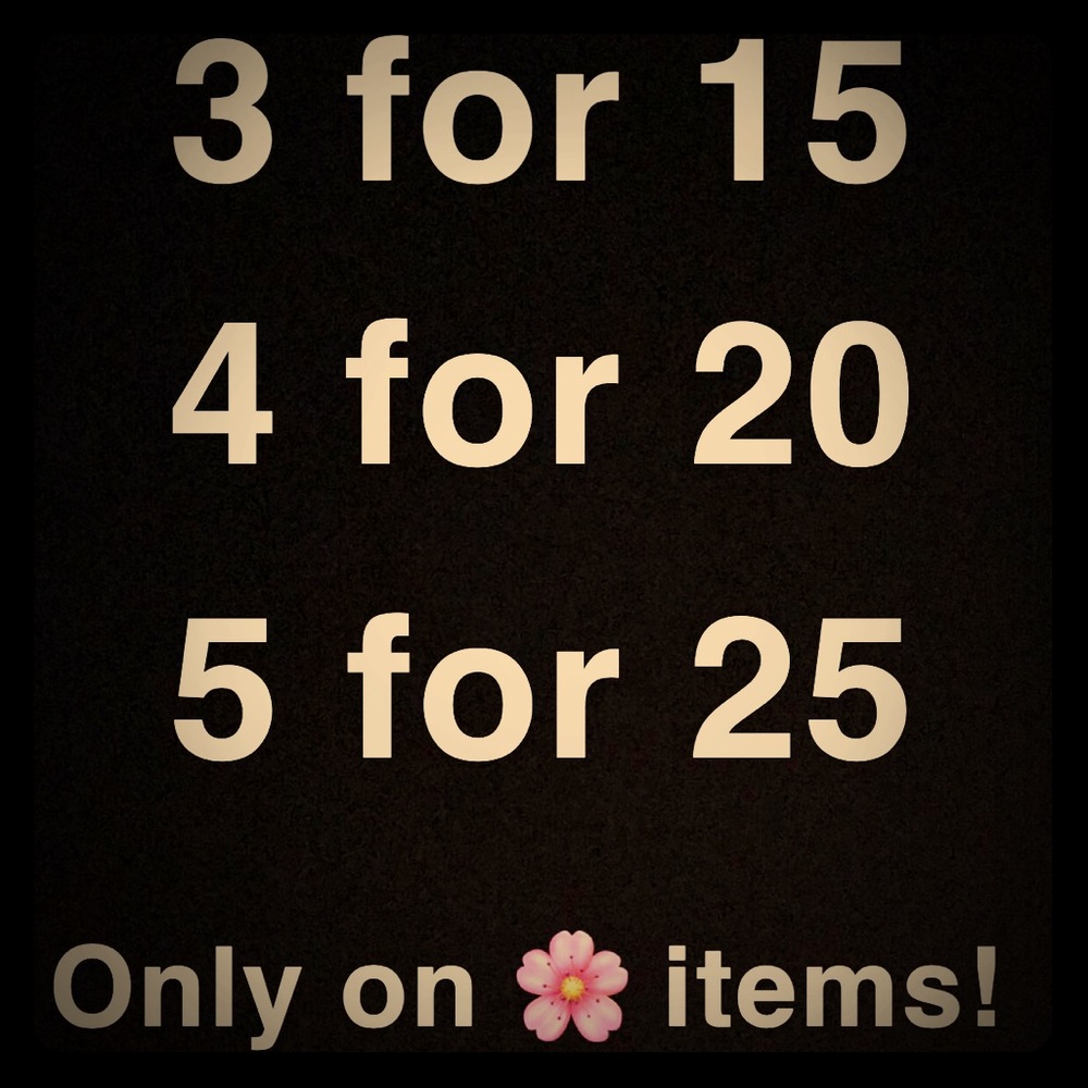🌸BUNDLE & SAVE🌸
